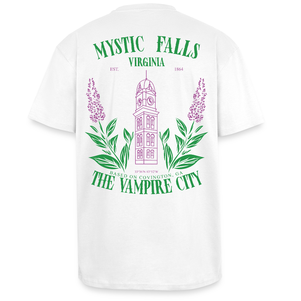MYSTIC FALLS - THE VAMPIRES DIARIES - T-SHIRT - white