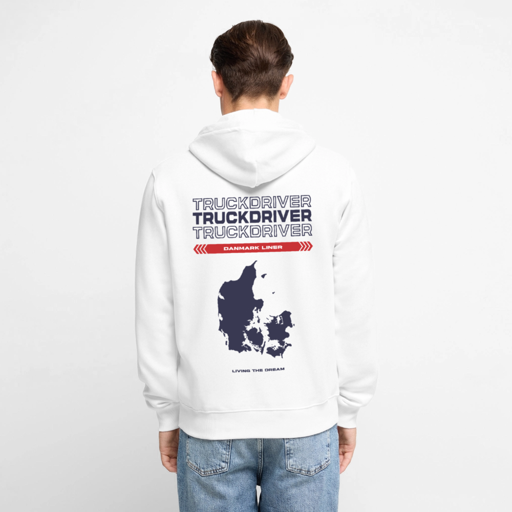 DANMARK Liner - Zipped Hoodie (White) - white