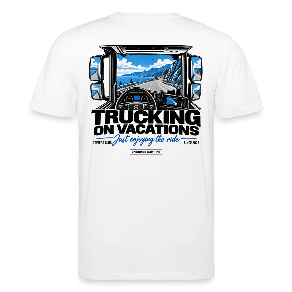 TRUCKING ON VACATIONS - T-shirt - white