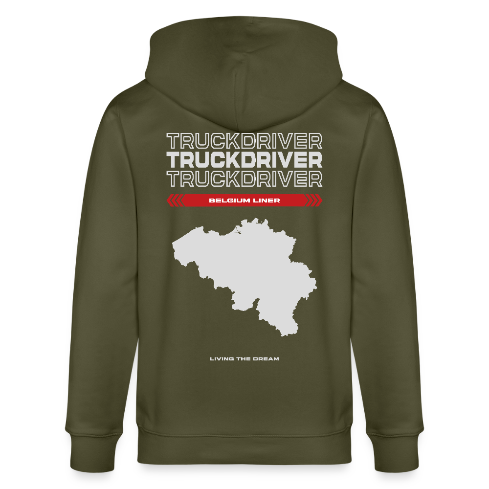 BELGIUM Liner - Zipped Hoodie - khaki