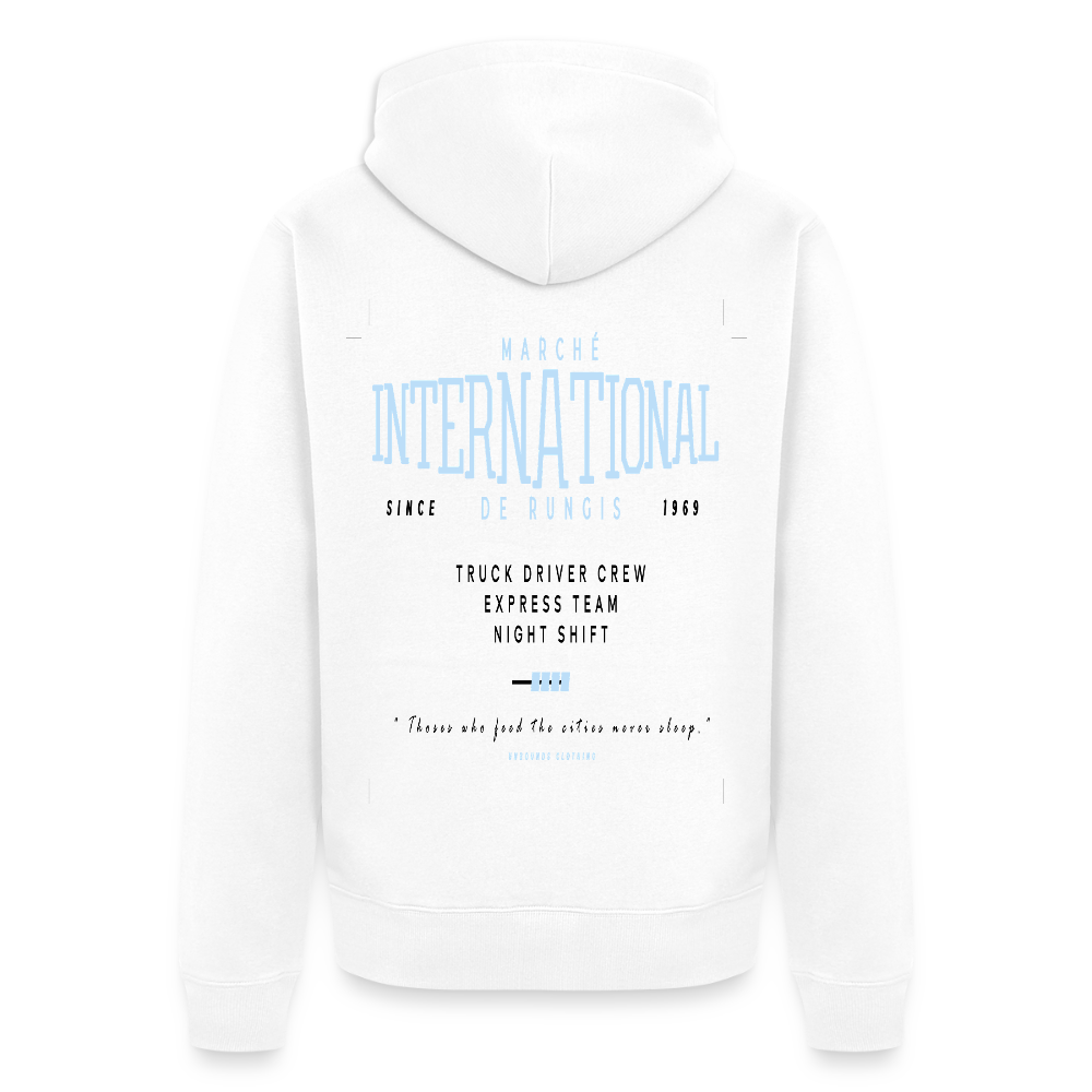 RUNGIS - Zipped Hoodie - white