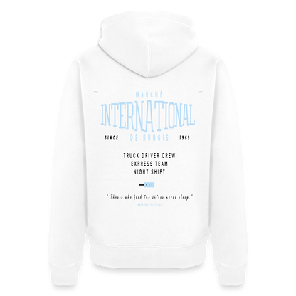 RUNGIS - Zipped Hoodie - white