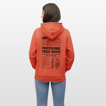 TRUCKER LABEL - Hoodie - light red