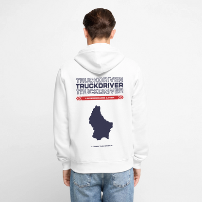 LUXEMBOURG Liner - Zipped Hoodie (White) - white