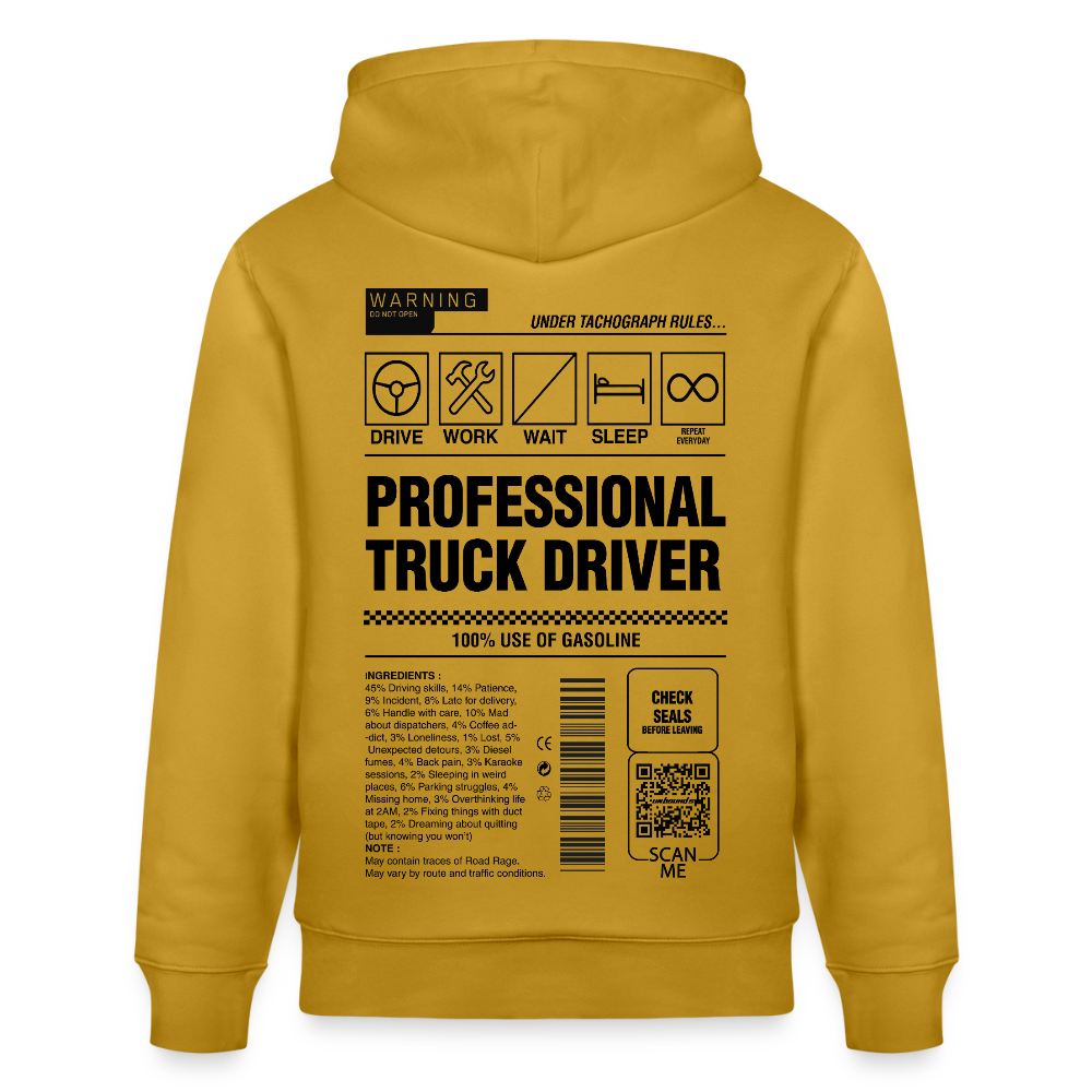 TRUCKER LABEL - Hoodie - ochre