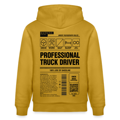 TRUCKER LABEL - Hoodie - ochre