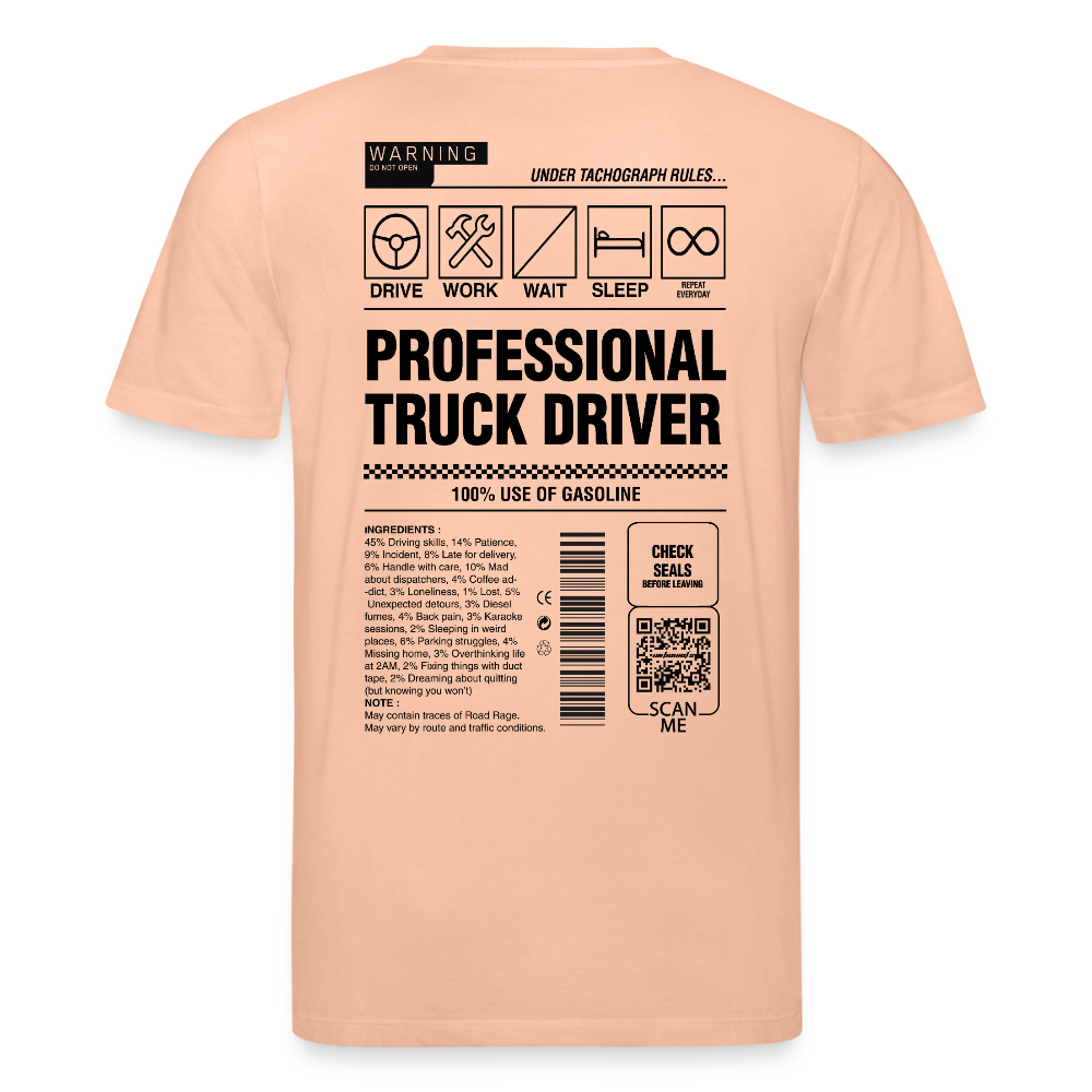 TRUCKER LABEL - T-shirt - peach