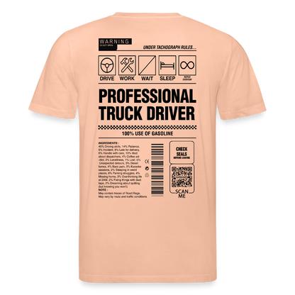TRUCKER LABEL - T-shirt - peach