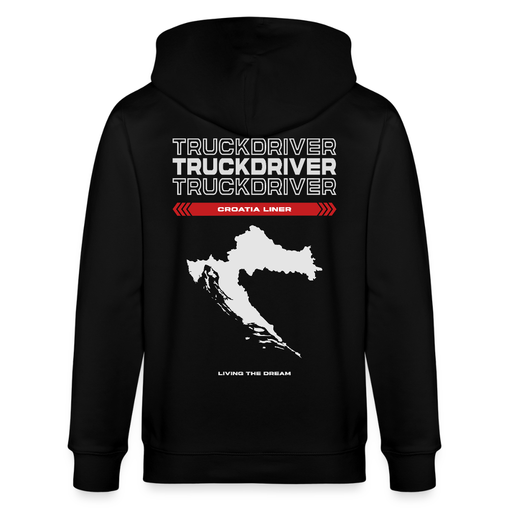 CROATIA Liner - Zipped Hoodie - black