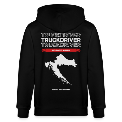 CROATIA Liner - Zipped Hoodie - black