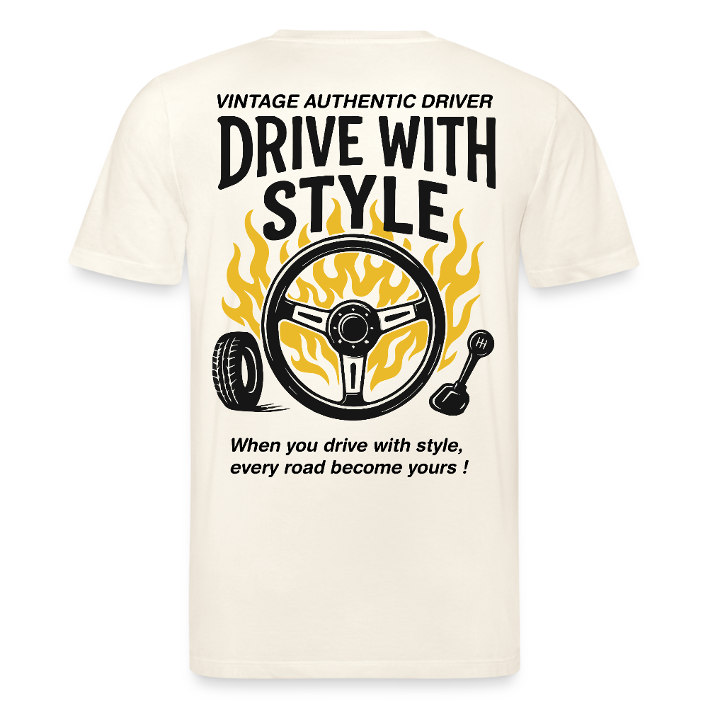 AUTHENTIC DRIVER - T-shirt - natural white