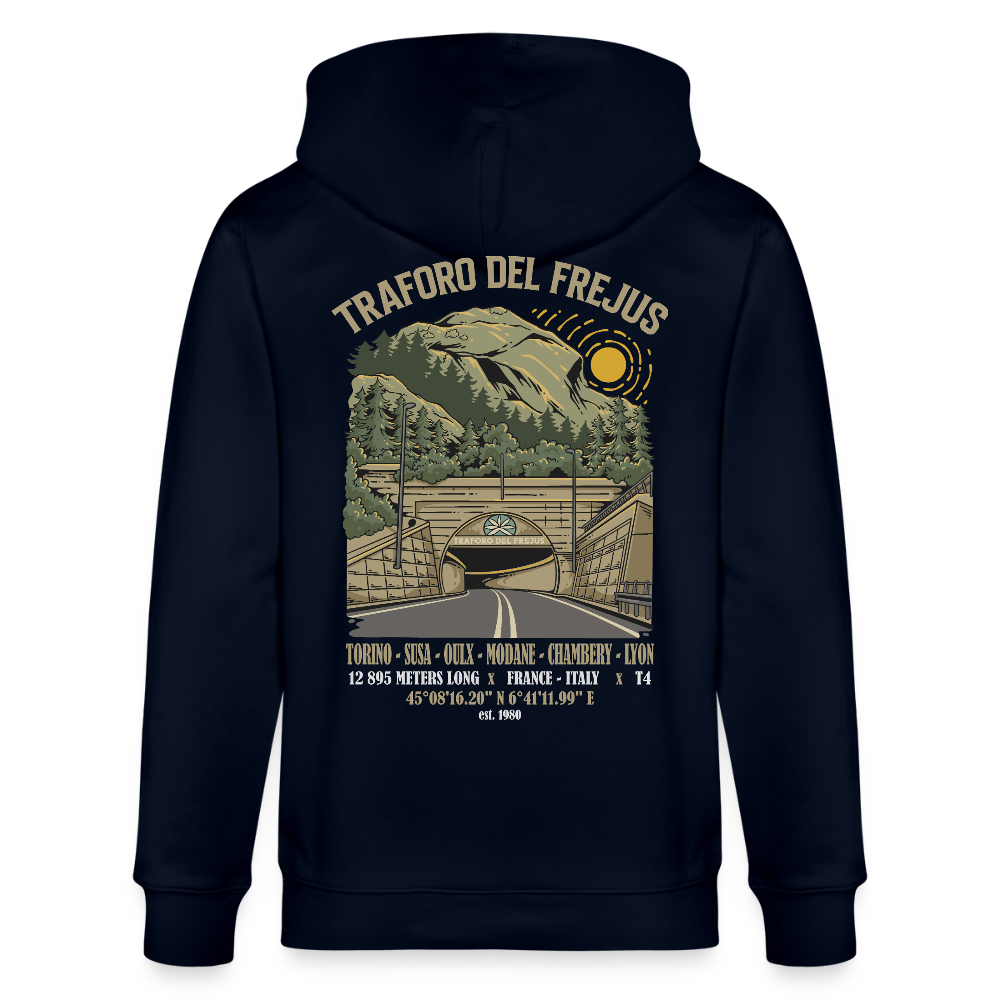 BEYOND FREJUS - Zipped Hoodie - navy