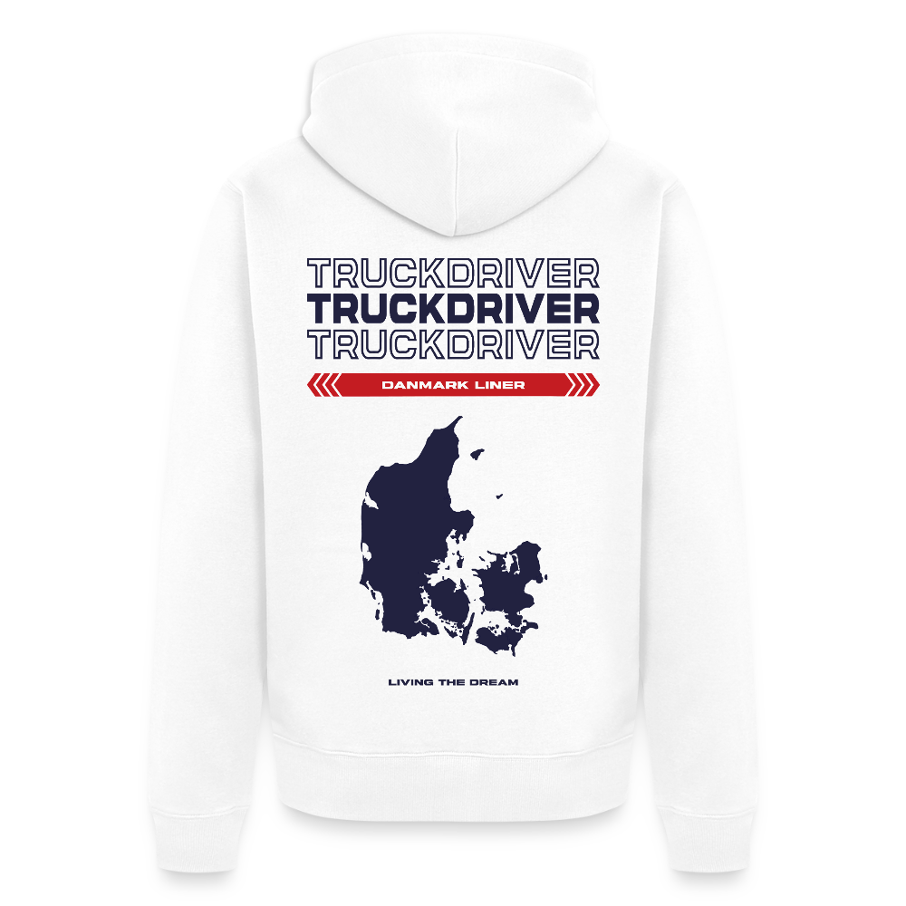 DANMARK Liner - Zipped Hoodie (White) - white