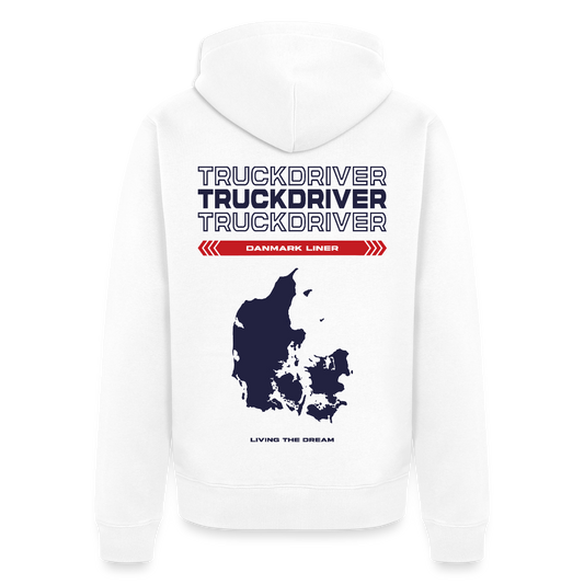 DANMARK Liner - Zipped Hoodie (White) - white