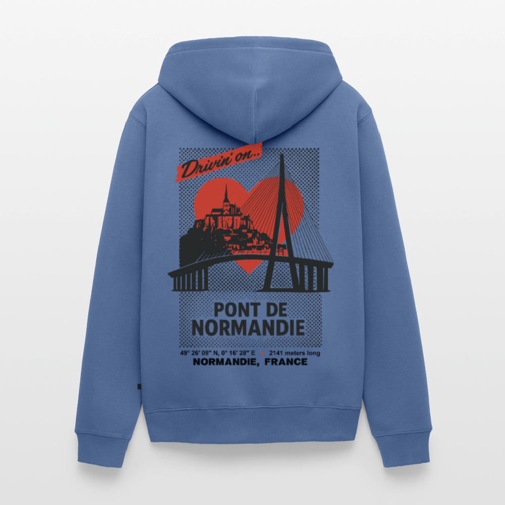 PONT DE NORMANDIE - Zipped Hoodie - stone blue