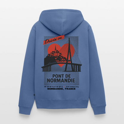 PONT DE NORMANDIE - Zipped Hoodie - stone blue