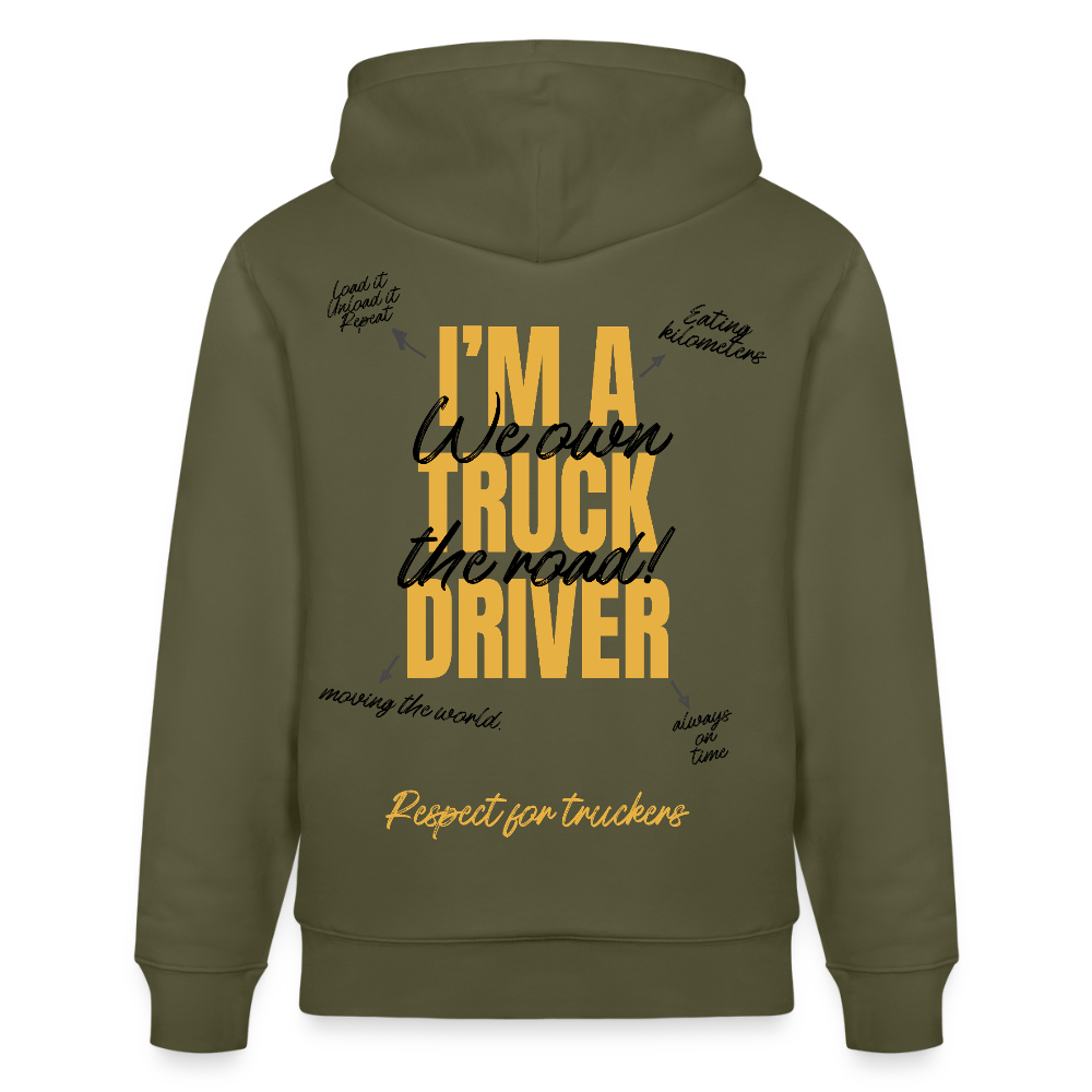 RESPECT TRUCKER - Hoodie - khaki green