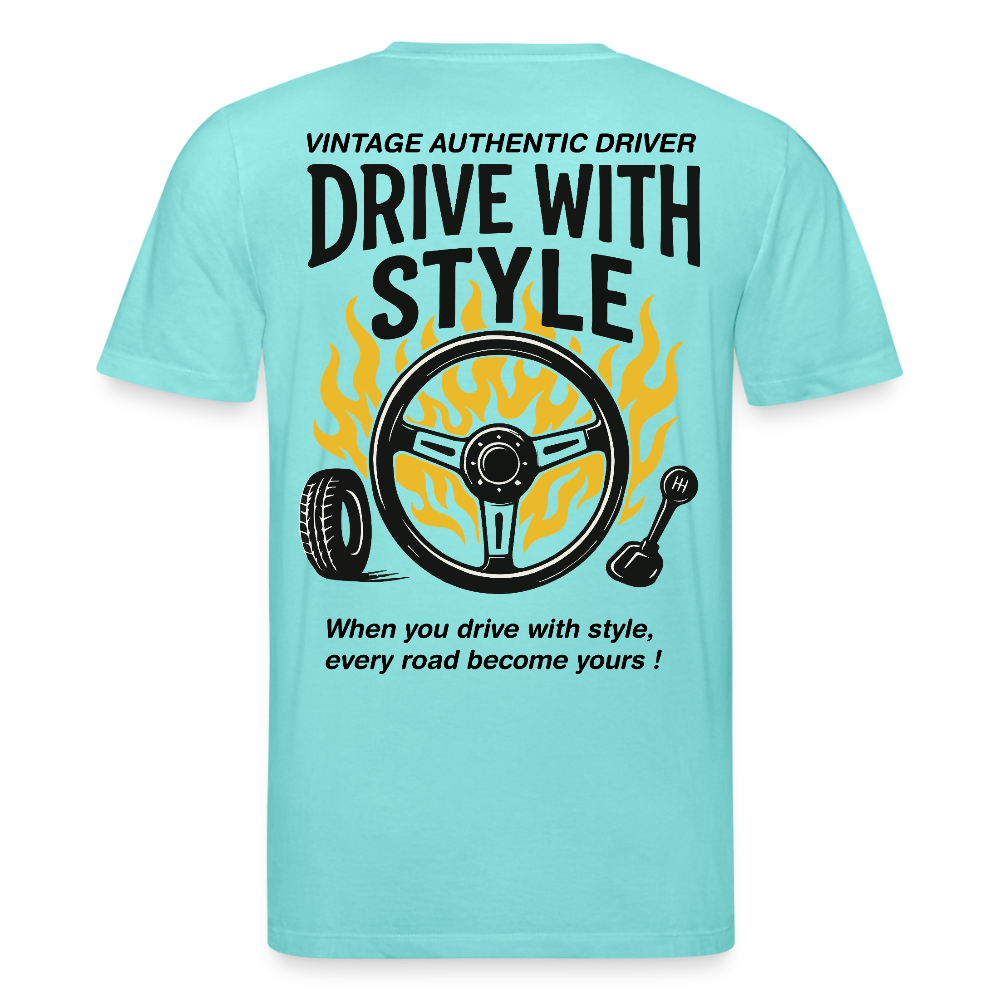 AUTHENTIC DRIVER - T-shirt - pool blue