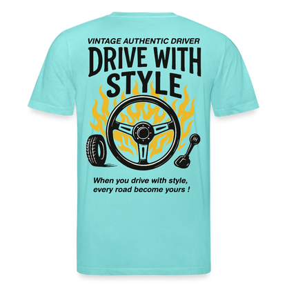 AUTHENTIC DRIVER - T-shirt - pool blue