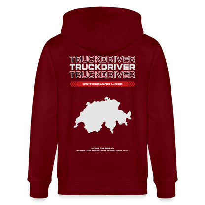 SWITZERLAND Liner - Zipped Hoodie - burgundy
