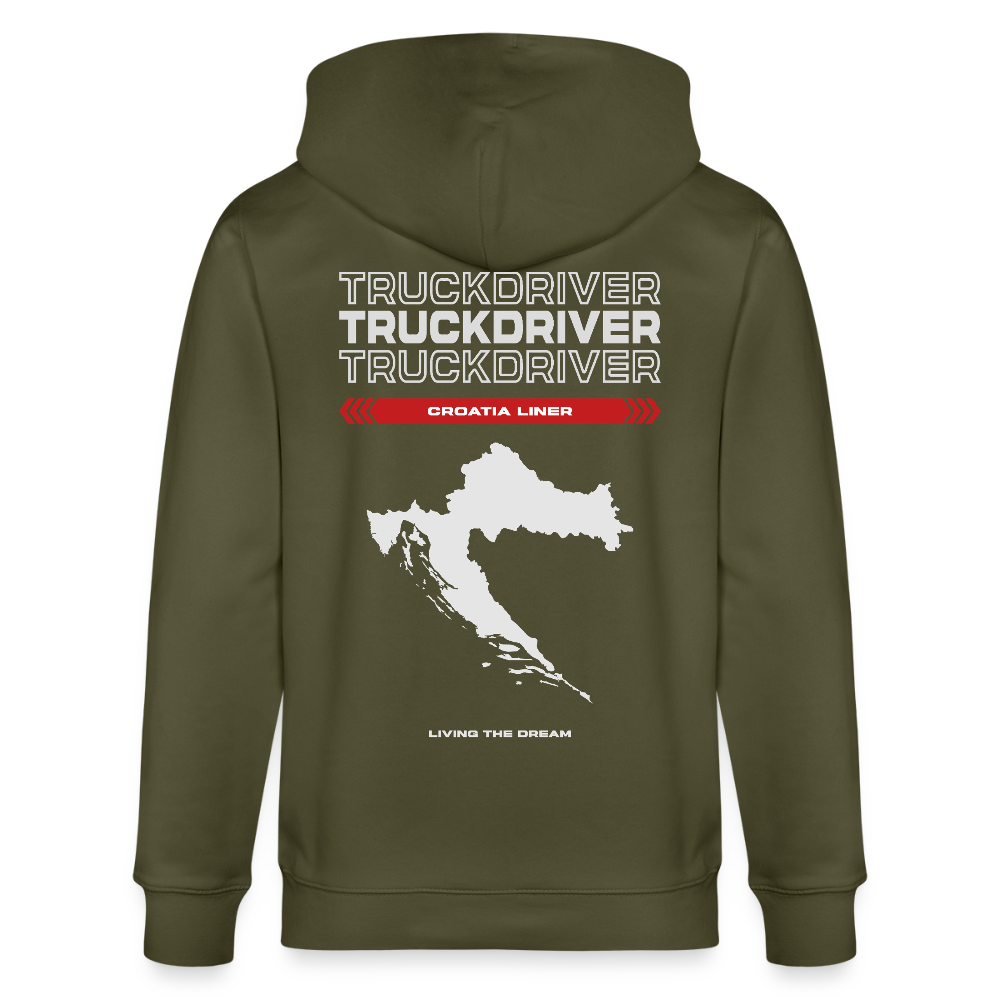 CROATIA Liner - Zipped Hoodie - khaki