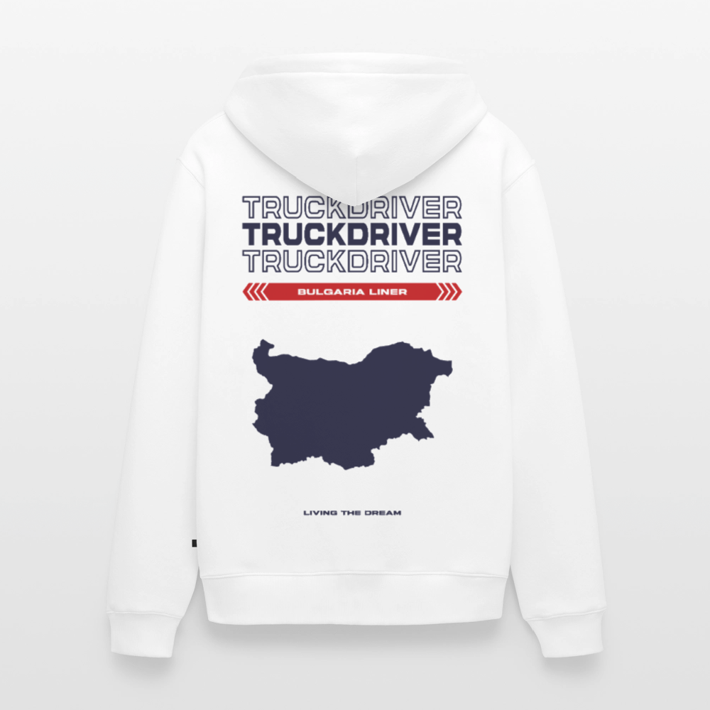BULGARIA Liner - Zipped Hoodie (White) - white
