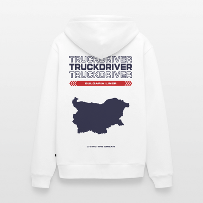 BULGARIA Liner - Zipped Hoodie (White) - white