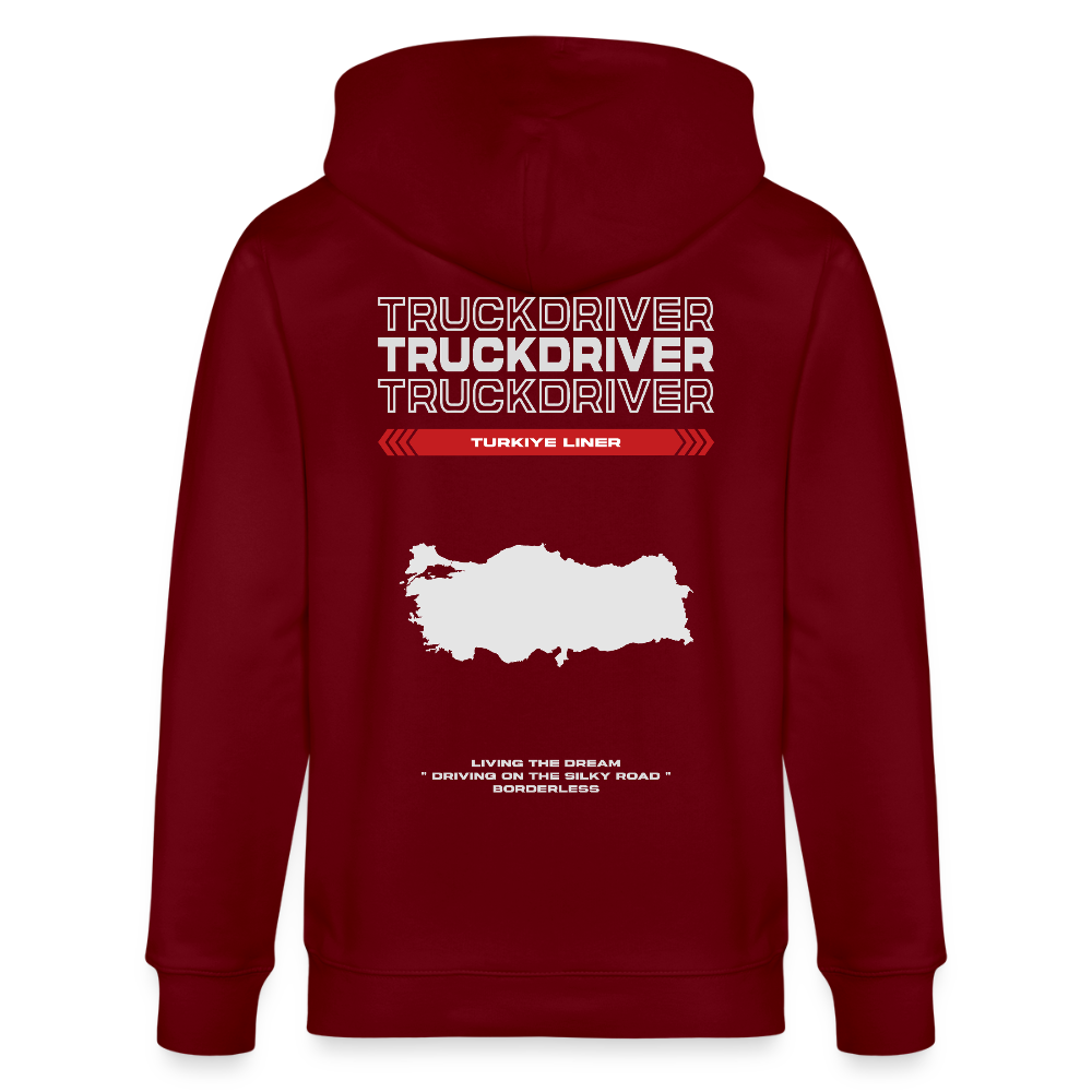 TURKIYE Liner - Zipped Hoodie - burgundy