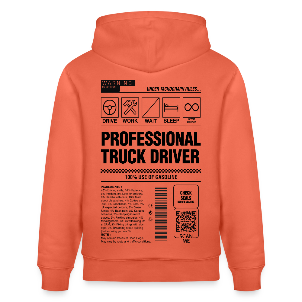 TRUCKER LABEL - Hoodie - light red