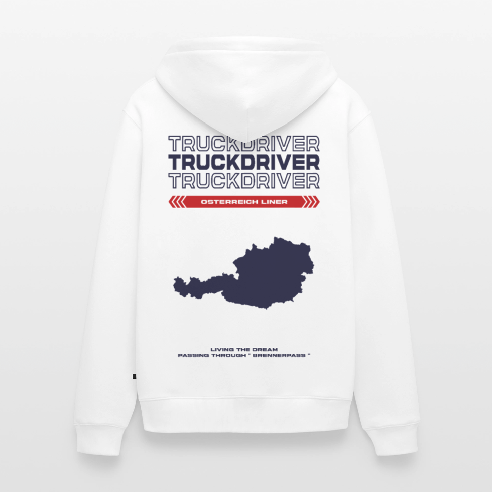 AUSTRIA Liner - Zipped Hoodie (White) - white