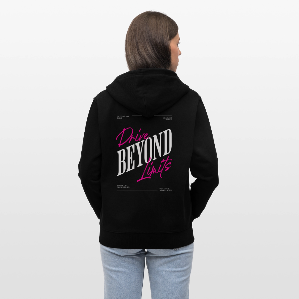 BEYOND LIMITS - Zipped Hoodie - black