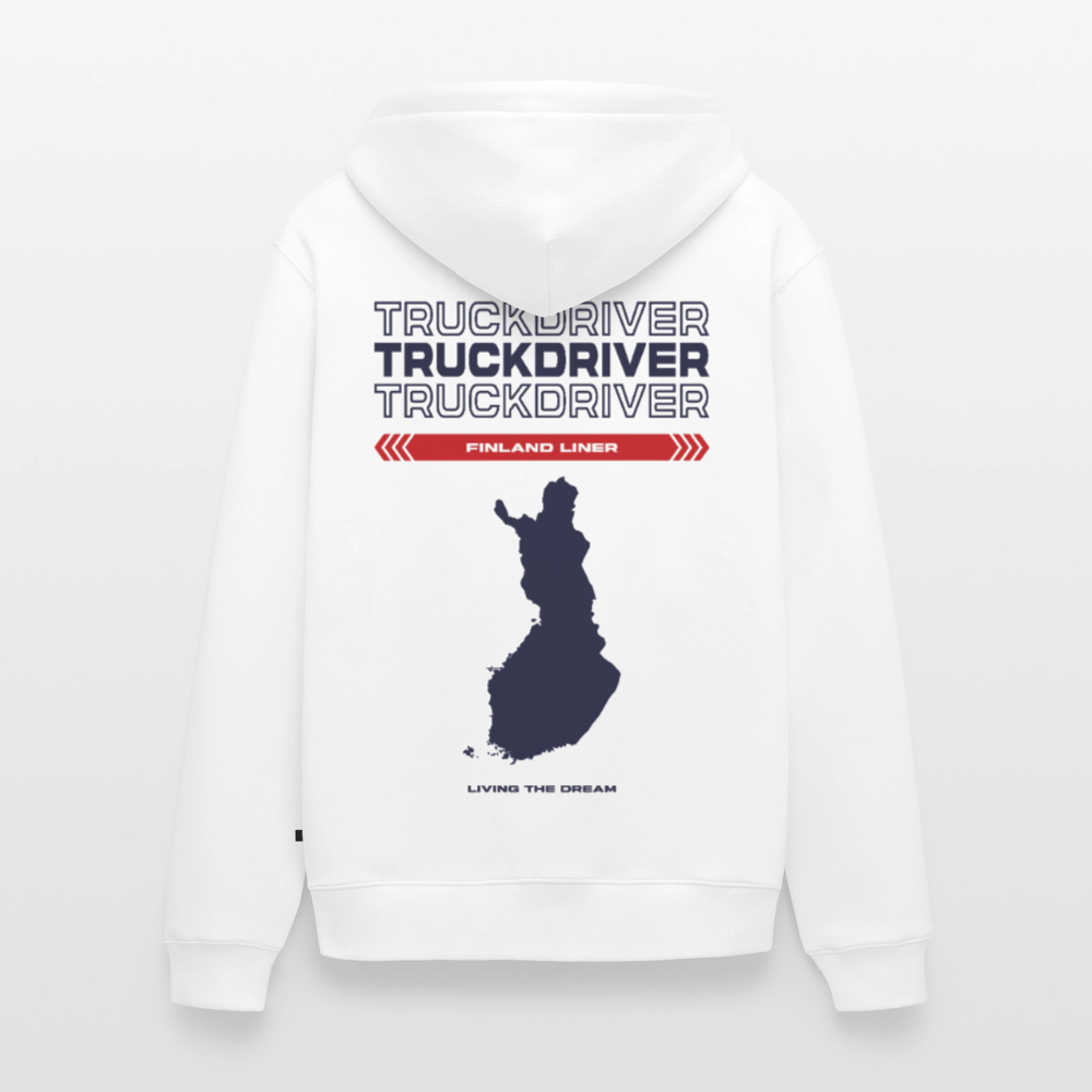 FINLAND Liner - Zipped Hoodie (White) - white