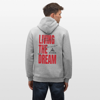 LIVING THE DREAM - Hoodie (more colors) - heather grey
