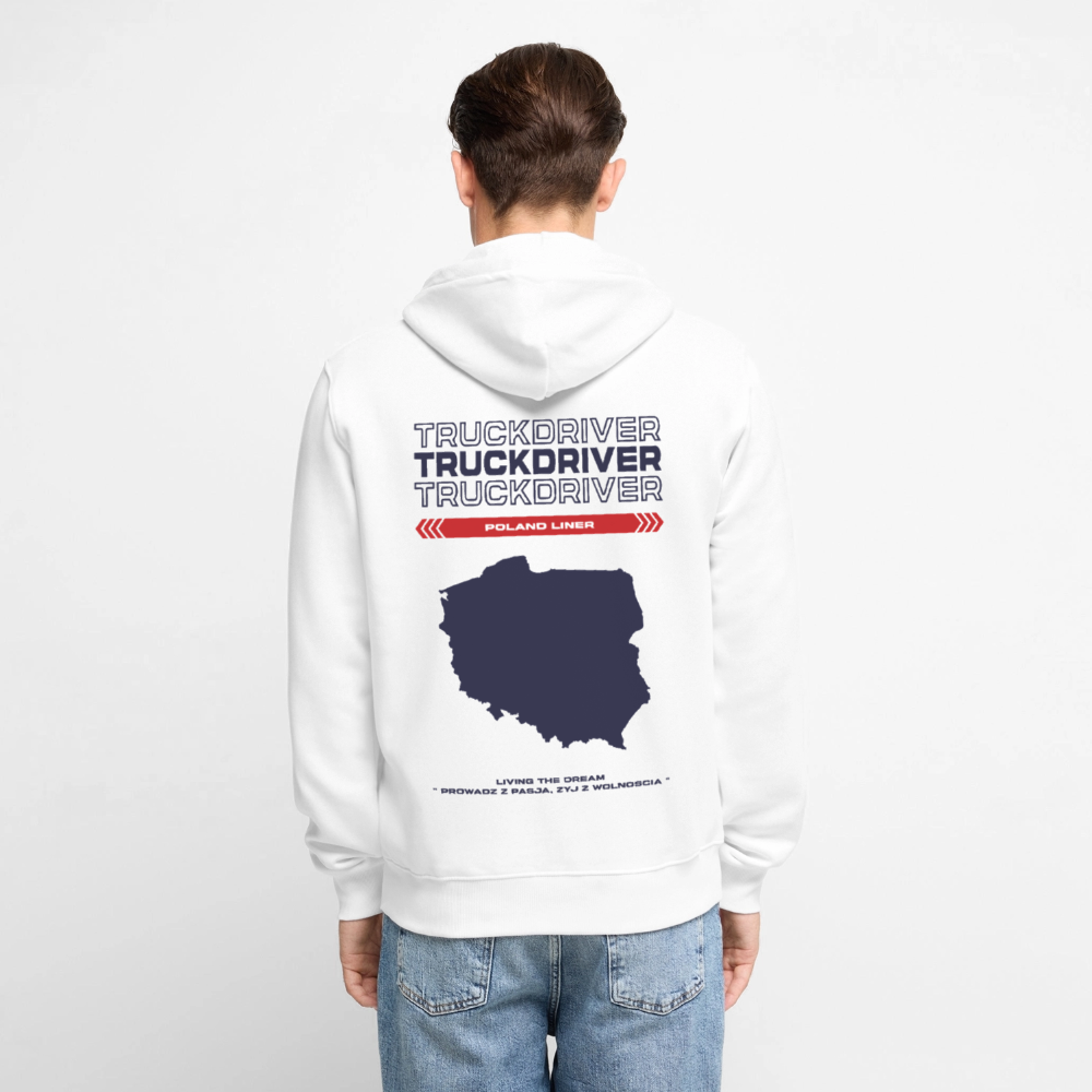 POLAND Liner - Zipped Hoodie (White) - white