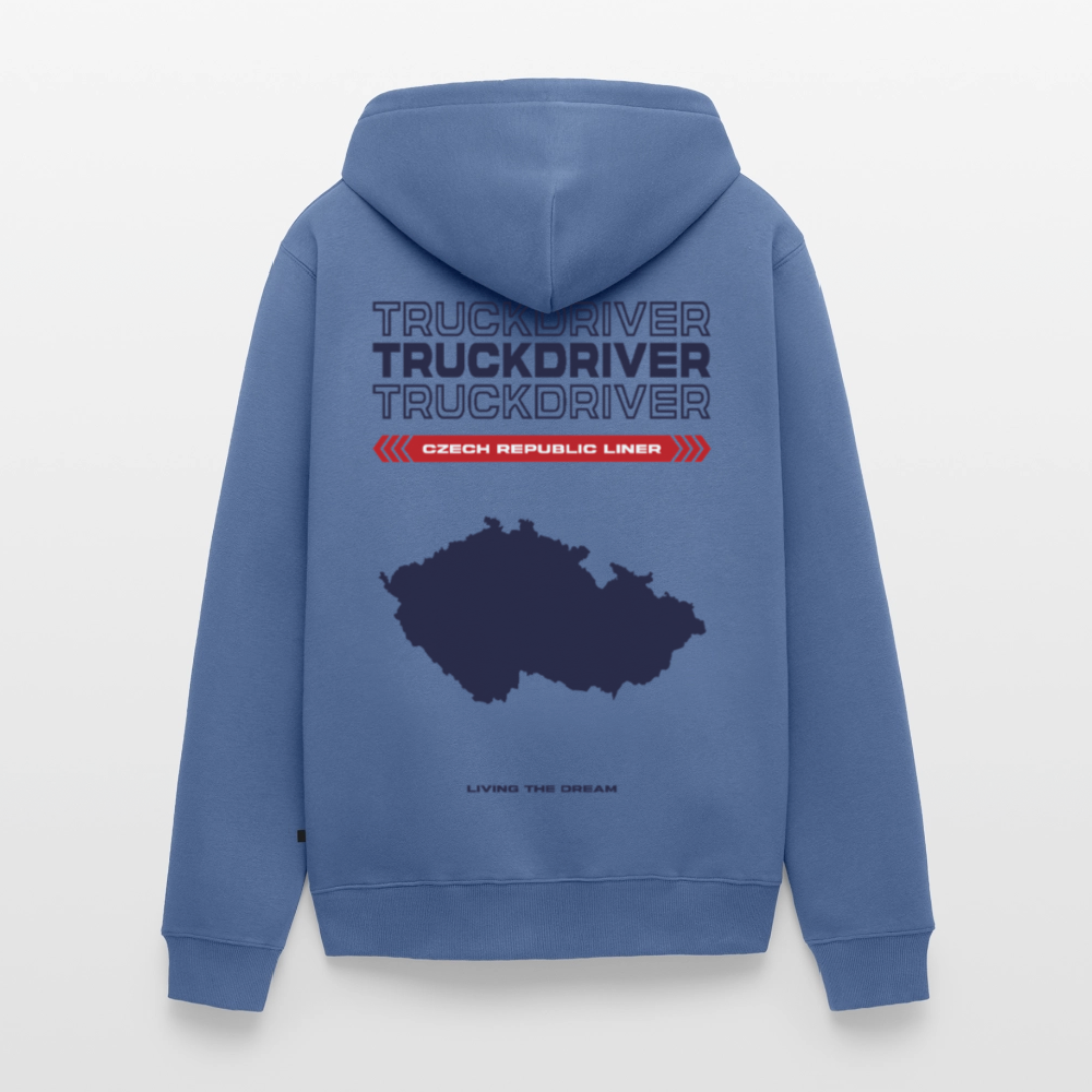 CZECH REPUBLIC Liner - Zipped Hoodie (White) - stone blue