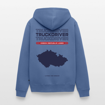 CZECH REPUBLIC Liner - Zipped Hoodie (White) - stone blue