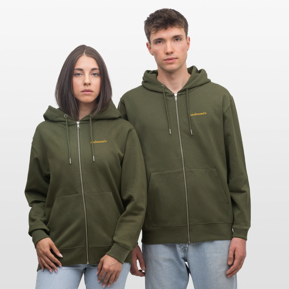LES ROUTIERS SONT SYMPAS - Zipped Hoodie - khaki