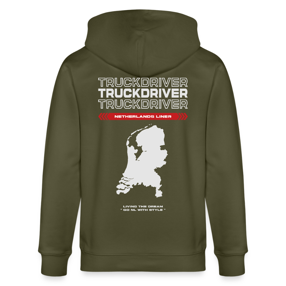 NETHERLANDS Liner - Zipped Hoodie - khaki