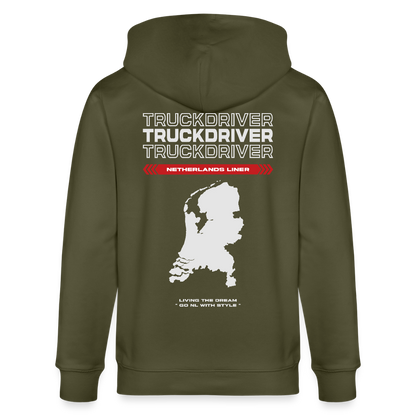 NETHERLANDS Liner - Zipped Hoodie - khaki