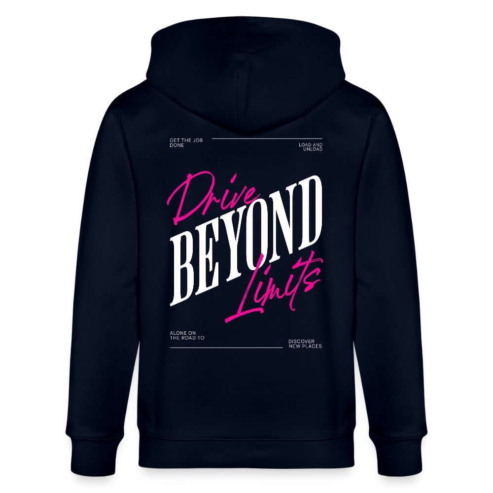 BEYOND LIMITS - Zipped Hoodie - navy