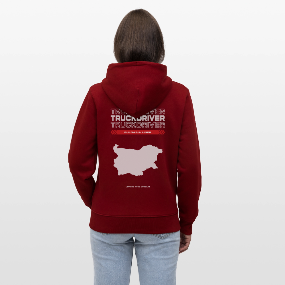 BULGARIA Liner - Zipped Hoodie - burgundy