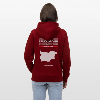 BULGARIA Liner - Zipped Hoodie - burgundy