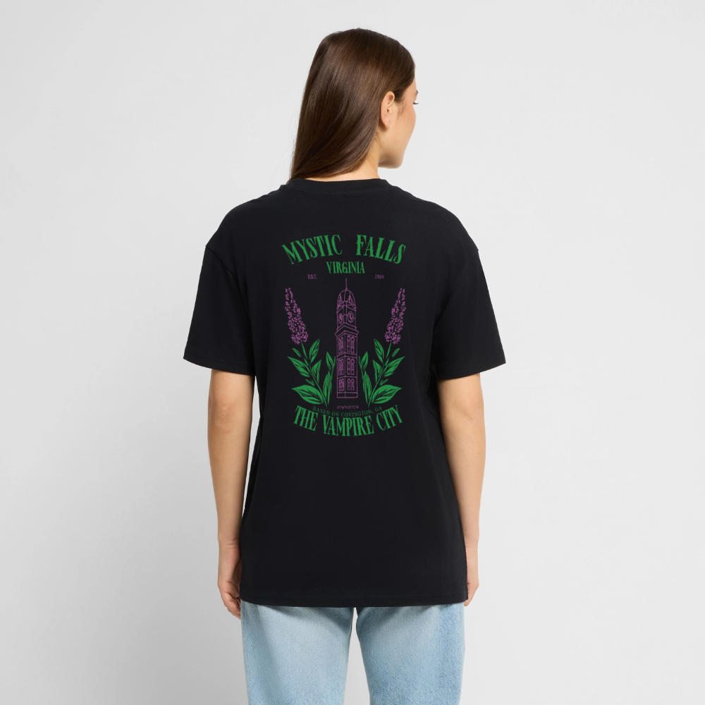 MYSTIC FALLS - THE VAMPIRES DIARIES - T-SHIRT - black