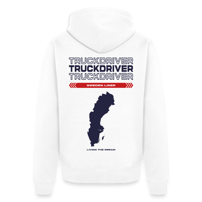 SWEDEN Liner - Zipped Hoodie (White) - white