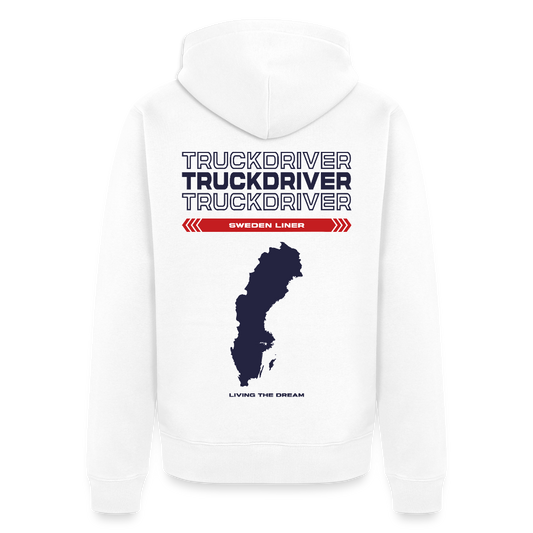 SWEDEN Liner - Zipped Hoodie (White) - white