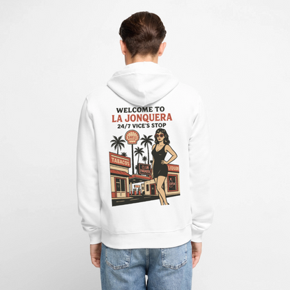 LA JONQUERA - Zipped Hoodie (more colors) - white