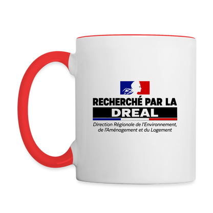 WANTED BY DREAL (FRANCE) - Coffee Mug - white/red