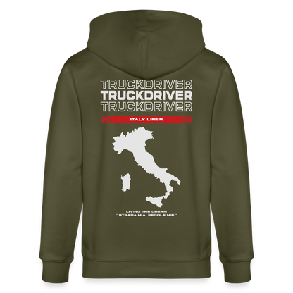 ITALY Liner - Zipped Hoodie - khaki