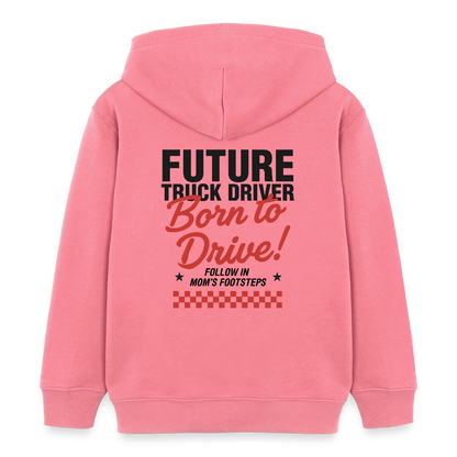 BORN TO DRIVE (MOM) - Kids Hoodie - pink joy 