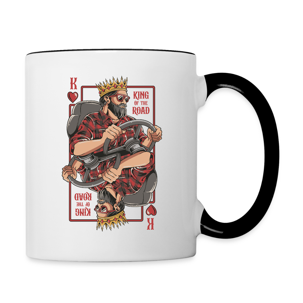 KIND OF THE ROAD - Bi-color Coffee Mug - white/black